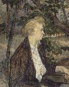Woman Seated in a Garden, Henri De Toulouse-Lautrec